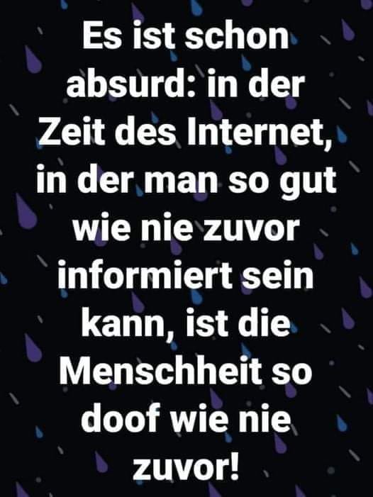 Doof wie nie zuvor...